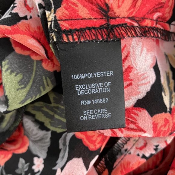 Torrid Georgette Tunic Tank Top Women's 5X Floral Sleeveless Chiffon NWT - Picture 9 of 11